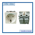 Hạt ổ cắm đơn chân tròn tiêu chuẩn châu Âu (Schuko) type 45 - Sinoamigo
