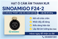 Hạt ổ cắm Micro Canon XLR đầu âm Sinoamigo F24-2 Type 45 | Lắp âm sàn/âm bàn cao cấp