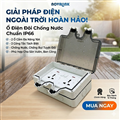 Hộp điện đôi ngoài trời chống nước IP66 Novalink NV-OW46, có công tắc