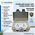 Hộp điện đôi ngoài trời chống nước IP66 Novalink NV-OW46, có công tắc