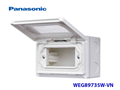 Hộp điện ngoài trời màu trắng lắp nổi chống nước IP55 có nắp che mưa Panasonic WEG8973SW-VN