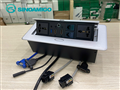 Hộp ổ cắm âm bàn họp đa năng Sinoamigo STS-201GST-S có cổng HDMI, USB, LAN, Audio