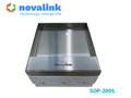 Hộp ổ cắm âm sàn inox 304 chống oxy hóa, lắp 9-12 modules Novalink SOP-200S chính hãng