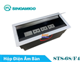 Hộp ổ cắm điện âm bàn họp/ bàn làm việc văn phòng Sinoamigo STS-6S/F4