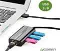 Hub chia 3 cổng USB 3.0 + 1 cổng RJ45 gigabit 10/100/100 Ugreen 20265