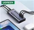 Hub chia 7 cổng USB 3.0 Ugreen 90307 - Tốc độ 5Gbps, hỗ trợ sạc nhanh