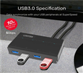 Hub USB 3.0 4 cổng Unitek Y-HB03001, 5Gbps, nguồn 12V/2A