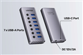 Hub USB 3.0 7 cổng có nguồn Unitek H1314A01-EU | Sạc nhanh 2.4A, công tắc riêng từng cổng