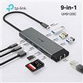 Hub USB-C TP-Link UH9120C - 9 Cổng, HDMI 4K, Sạc PD 100W, LAN Gigabit