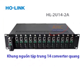 Khung/ khay nguồn tập trung cho converter quang Holink HL-2U14-2A