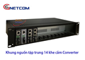 Khung nguồn tập trung  gắn 14 Converter quang Gnetcom GNC-RACK-2U14