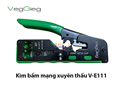 Kìm bấm mạng xuyên thấu Pass-Thru đa năng RJ45 RJ11 RJ12 6P 8P VegGieg V-E111