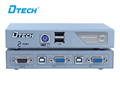 KVM Switch VGA 2 cổng dùng chung 1 màn hình cho 2 máy tính - Dtech DT-8021