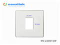 Mặt vuông 1 cổng lắp mạng, HDMI, USB, Audio Novalink NV-22001SW