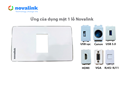 Mặt wallplate 1 cổng Novalink NV-21001W màu trắng tuyết, lắp module mạng HDMI USB VGA