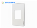 Mặt Wallplate 2 cổng Novalink NV-21002W - Lắp đa dạng Module mạng, HDMI, VGA, USB, Audio