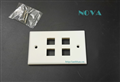 Mặt wallplate 6 cổng | Mặt ổ cắm mạng âm tường 6 cổng Nova CC-09-00005