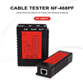 Máy test PoE và cáp mạng RJ45, RJ11 Noyafa NF-468PF - kiểm tra nguồn 802.3af/at