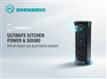 Ổ cắm âm bàn đảo bếp nâng hạ, tích hợp sạc không dây, loa bluetooth Sinoamigo STP-2AB/Pub+Qi