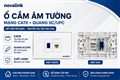 Ổ cắm âm tường mạng Cat6 + cổng quang SC/UPC cho hệ thống mạng tốc độ cao