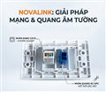 Ổ cắm âm tường mạng Cat6 + cổng quang SC/UPC cho hệ thống mạng tốc độ cao