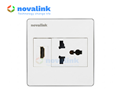 Ổ cắm điện 3 chấu đa năng và HDMI âm tường Novalink chính hãng