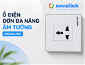 Ổ cắm điện đơn đa năng âm tường hình vuông - 16A-250V