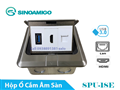 Ổ cắm HDMI, USB 3.0, RJ45 âm sàn Sinoamigo SPU-1SE, chất liệu inox đúc chống oxy hóa