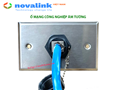 Ổ cắm mạng công nghiệp âm tường Novalink CC12-00001, chống nước chống bụi IP68, hàng chính hãng Taiwan