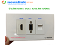 Ổ cắm mạng + HDMI + VGA âm tường