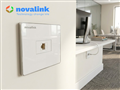 Ổ cắm mạng LAN Cat6 âm tường 1 cổng hình vuông Novalink chính hãng
