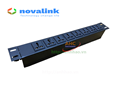 Ổ cắm nguồn tủ rack 6 cổng đa năng | Thanh nguồn PDU 8 ổ cắm đa năng