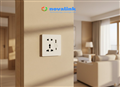 Ổ cắm sạc nhanh USB-C/ USB-A âm tường kèm ổ điện Novalink NV-SW1AC -Sạc nhanh, thiết kế hiện đại