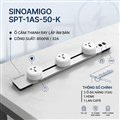 Ổ cắm thanh ray trượt âm bàn phòng họp tích hợp Điện HDMI LAN - Sinoamigo SPT-1AS-50-K