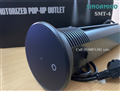 Ổ điện âm bàn đảo bếp Sinoamigo SMT-4B (đen): nâng hạ cảm ứng Touch Smart, sạc không dây 15W, chống nước IP54