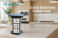 Ổ điện âm bàn đảo bếp Sinoamigo SMT-4S (bạc): Nâng hạ cảm ứng , tích sạc không dây 15W, chống nước IP54