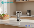Ổ điện âm bàn đảo bếp Sinoamigo STP-1RB-3 | Trụ kéo tiện dụng, có USB sạc nhanh