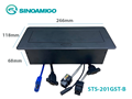 Hộp ổ cắm âm bàn họp màu đen Sinoamigo STS-201GST-B cao cấp