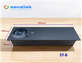 Ổ điện âm bàn họp nắp trượt có sạc không dây Qi, HDMI, LAN Cat6 - Novalink ST-B