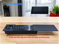 Ổ điện âm bàn họp nắp trượt có sạc không dây Qi, HDMI, LAN Cat6 - Novalink ST-B