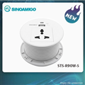 Ổ điện âm bàn tròn có cổng sạc USB type C+A - Sinoamigo STS-R90W-2