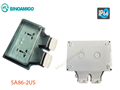Ổ điện chống nước âm tường SA86-2US Sinoamigo chính hãng