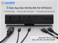 Ổ điện kẹp bàn Novalink NV-DP302UC 3 ổ cắm đa năng, USB-C/A, 2 cổng mạng LAN Cat6 cho bàn họp và bàn làm việc