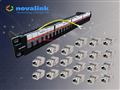 Patch panel Cat6A 24 cổng 1U, chuẩn tủ rack - Novalink CC-06-00063