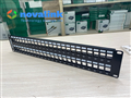 Patch panel Cat6A 48 cổng 2U, chuẩn tủ rack - Novalink CC-06-00064