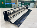 Patch panel Cat6A 48 cổng 2U, chuẩn tủ rack - Novalink CC-06-00064