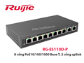 Ruijie RG-ES110D-P - Switch PoE 8 cổng 10/100/100 Mbps, 2 cổng uplink 10/100/100 Mbps