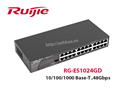 Switch 24 cổng 10/100/1000 Base-T Ruijie RG-ES124GD, tốc độ chuyển mạch 48Gpbs