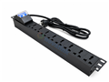 Thanh nguồn PDU 1U 19 inch 8 ổ cắm đa năng GF-PDU8UNECB20/F1