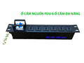 Thanh nguồn PDU 6 ổ cắm 3 chân dùng cho tủ mạng